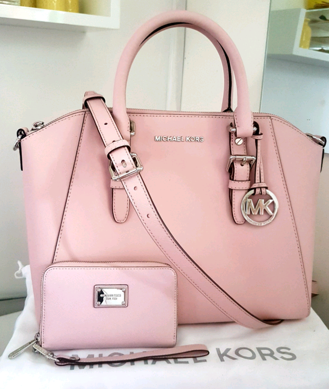 baby pink michael kors purse